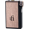 iFi Audio Go BLU portable headphone amplifier and DAC with sleek blue design and compact build for high-quality audio.