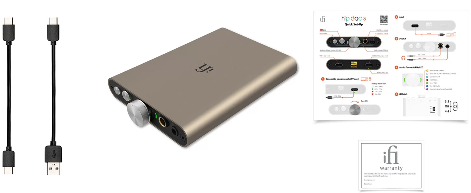 iFi Audio Hip-Dac 3 portable headphone DAC and amp