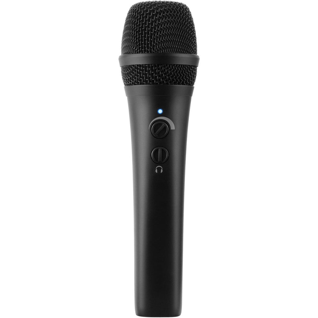 IK Multimedia iRig Mic HD 2 portable microphone for iOS and Android devices, featuring a compact design and adjustable gain.