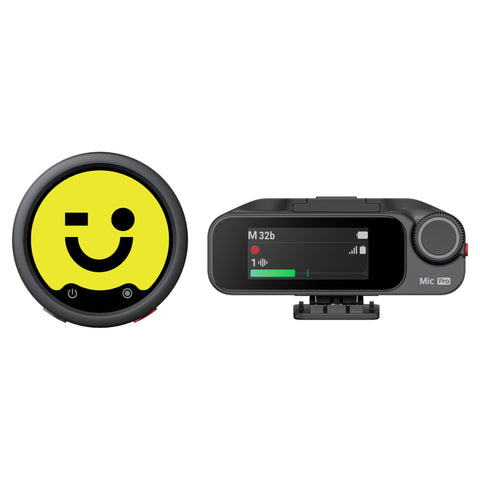 Insta360 Mic Pro 1TX + 1RX, transmitter with E-ink display and receiver