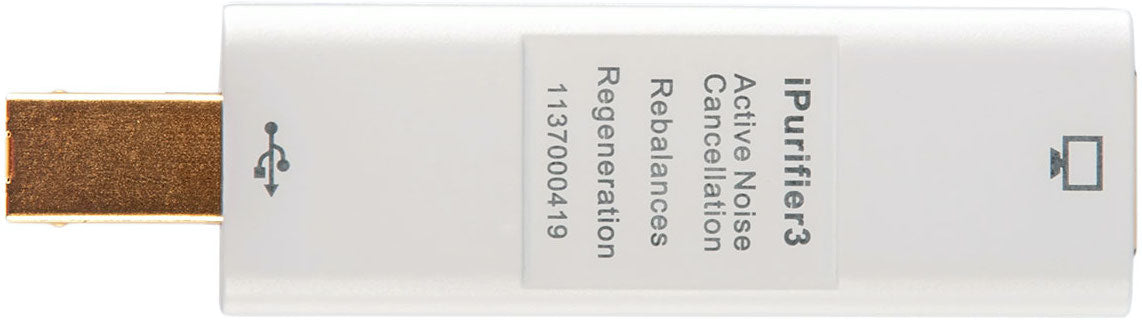 SilentPower iPurifier3 noise filter and conditioner device with sleek design for reducing noise and improving air quality.