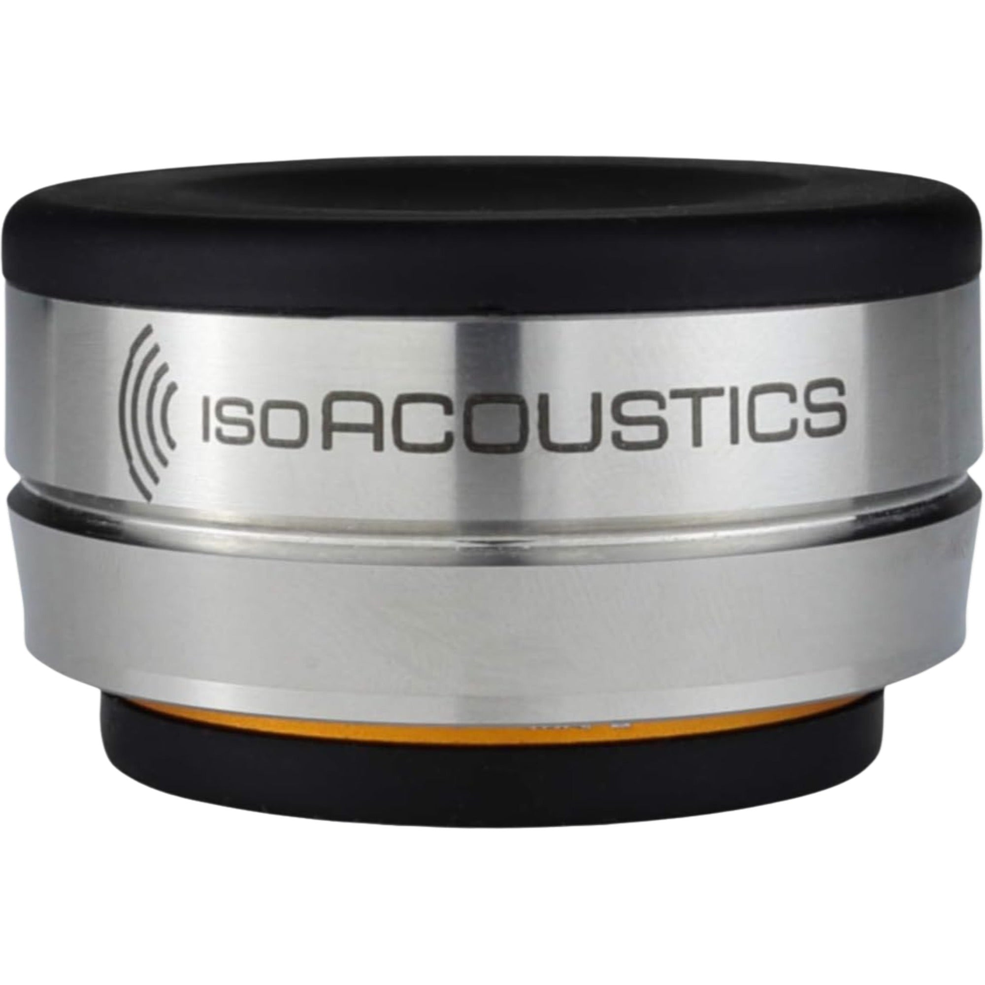 IsoAcoustics Orea Bronze speaker stands with a sleek bronze finish, designed to elevate and stabilize audio speakers.