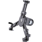 K&M 19790 multimedia microphone stand with adjustable height and tripod base, suitable for studio and stage use.