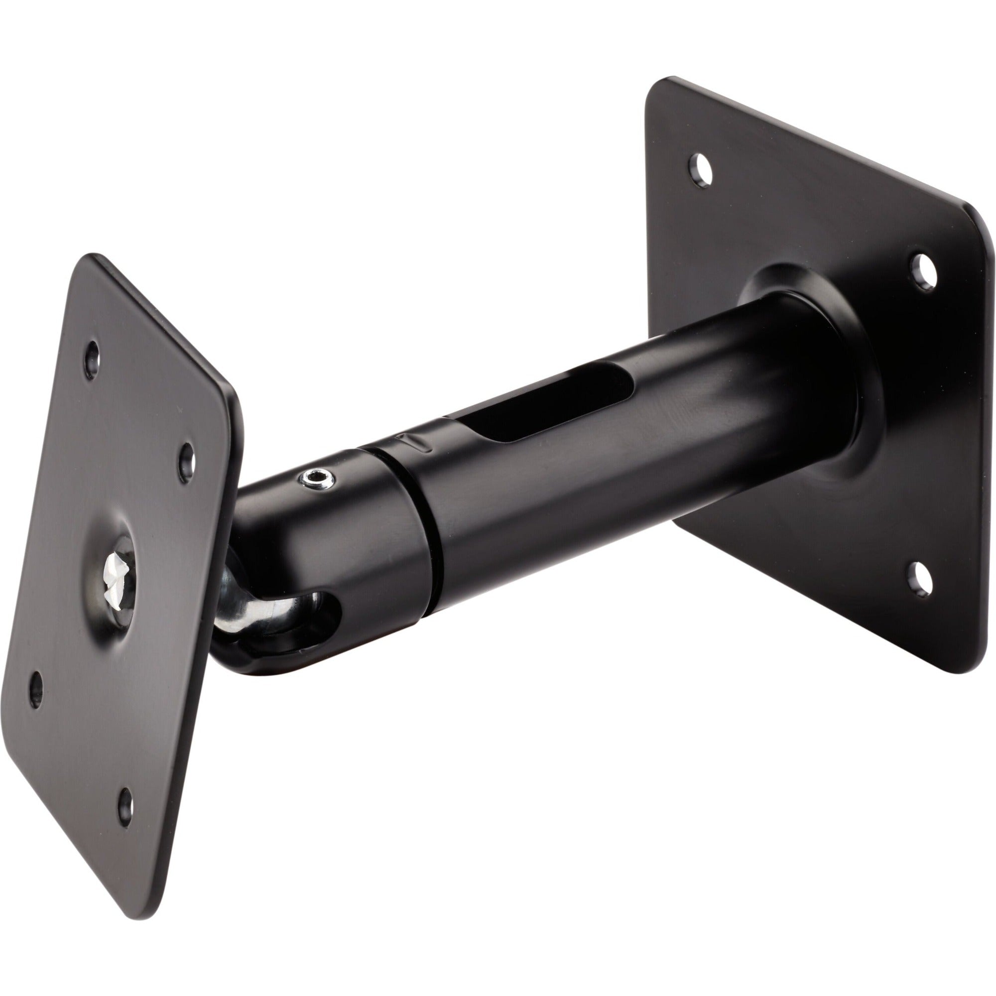 K&M 24185 studio monitor stands with adjustable plates for secure speaker placement and optimal audio performance.