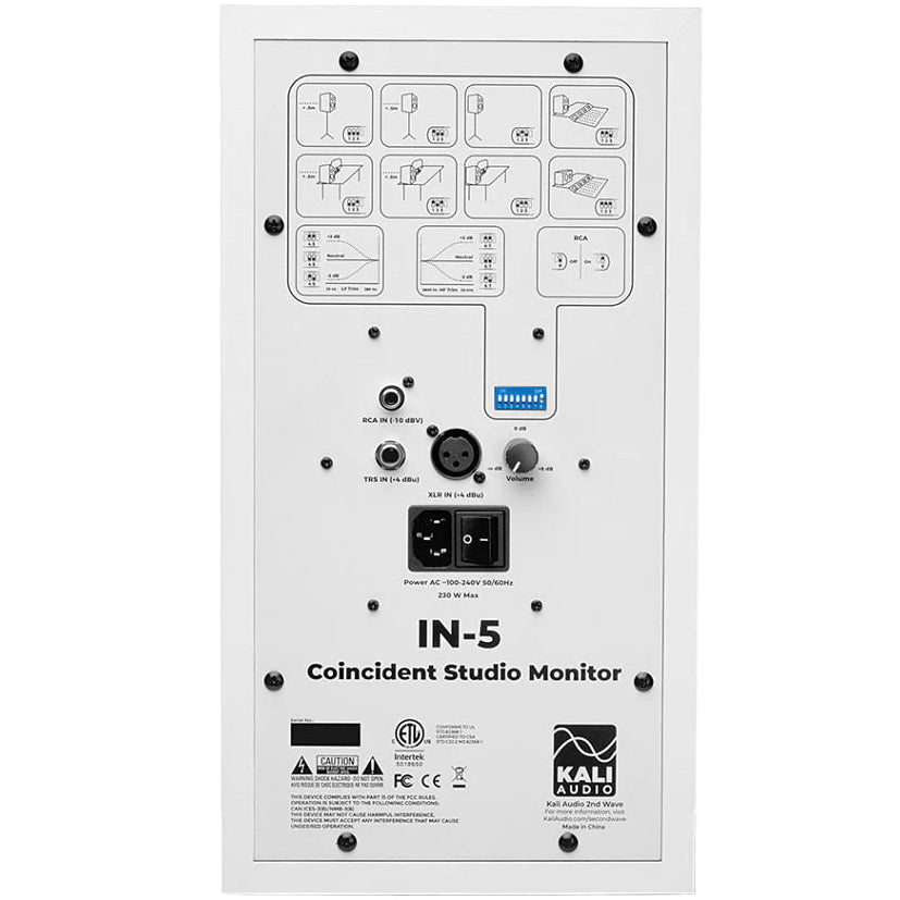 Kali Audio IN-5 active nearfield monitor, white
