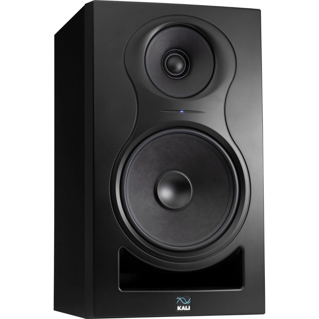 Kali Audio IN-8 V2 active nearfield monitors, in black, front view