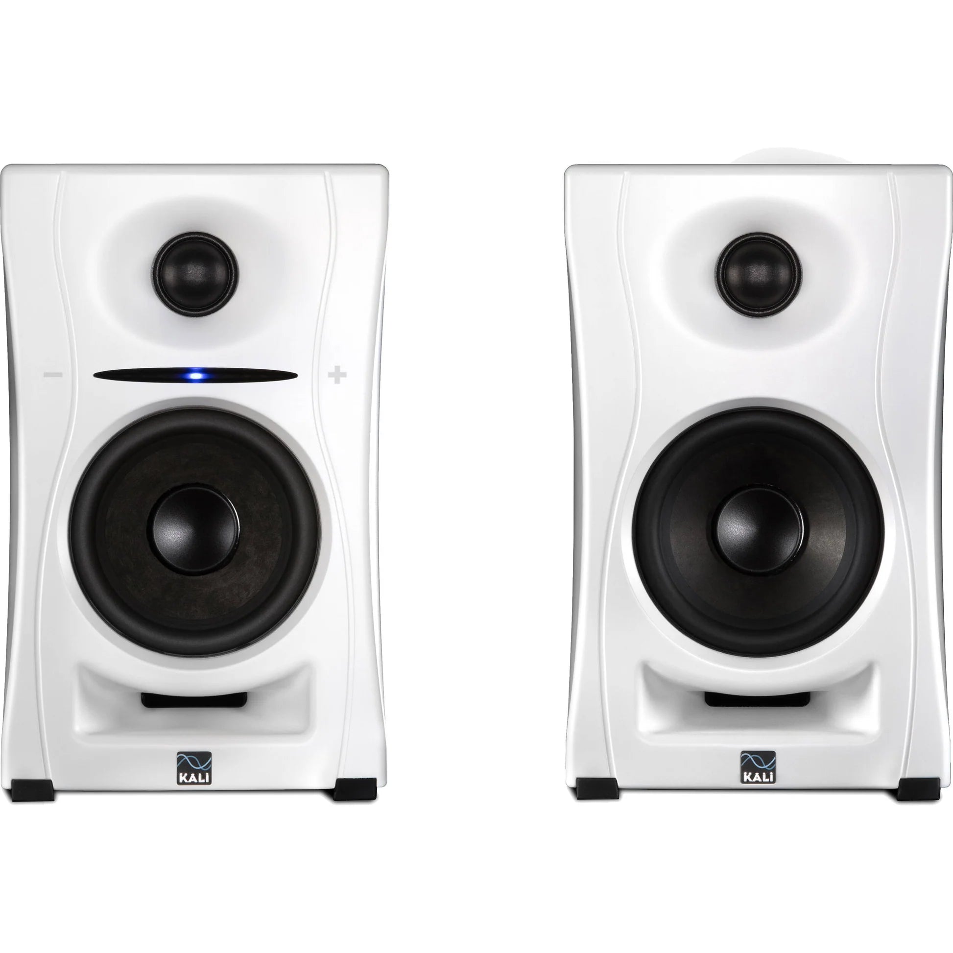Kali Audio LP-UNF active nearfield monitors, black front view 6