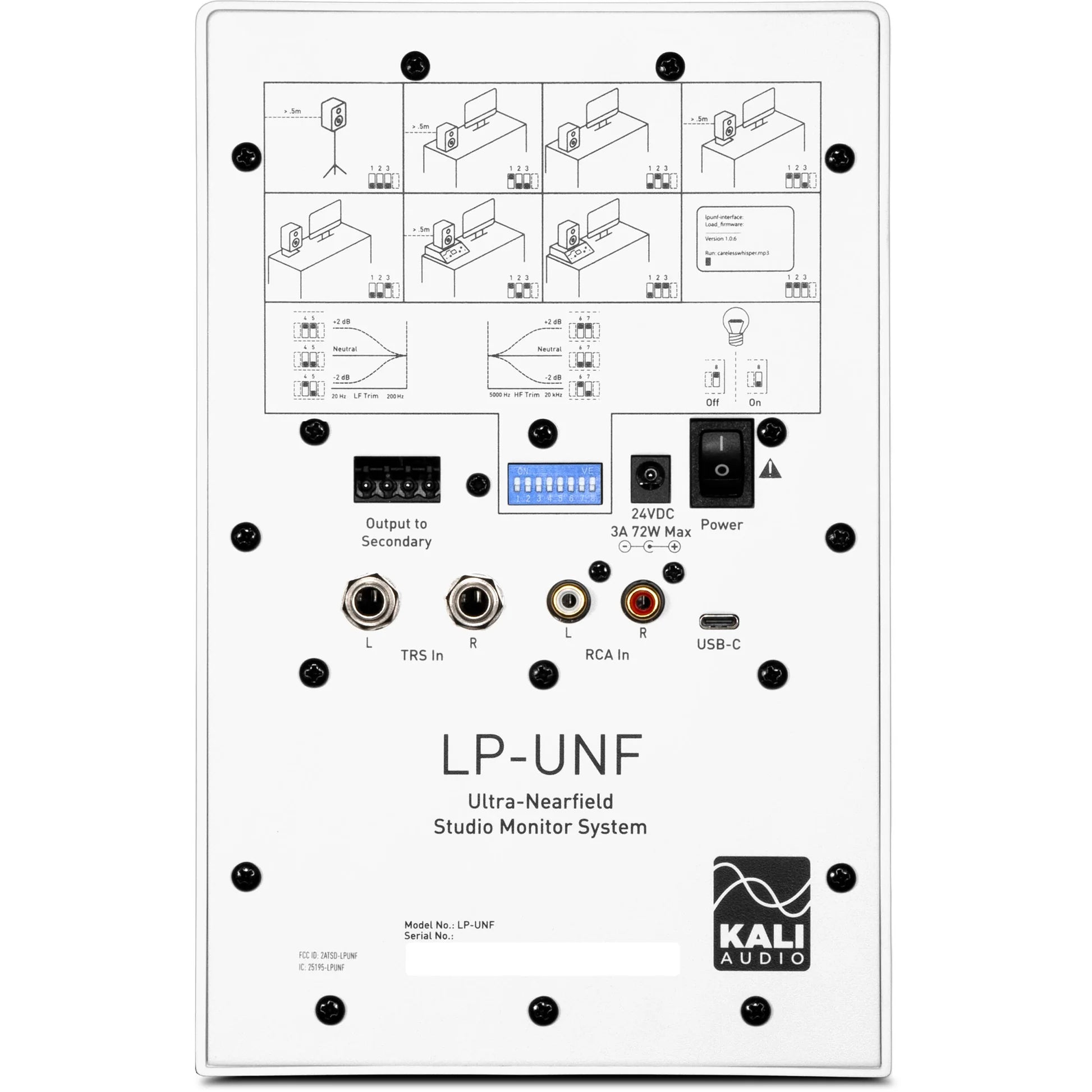 Kali Audio LP-UNF active nearfield monitors, black alternate view 11