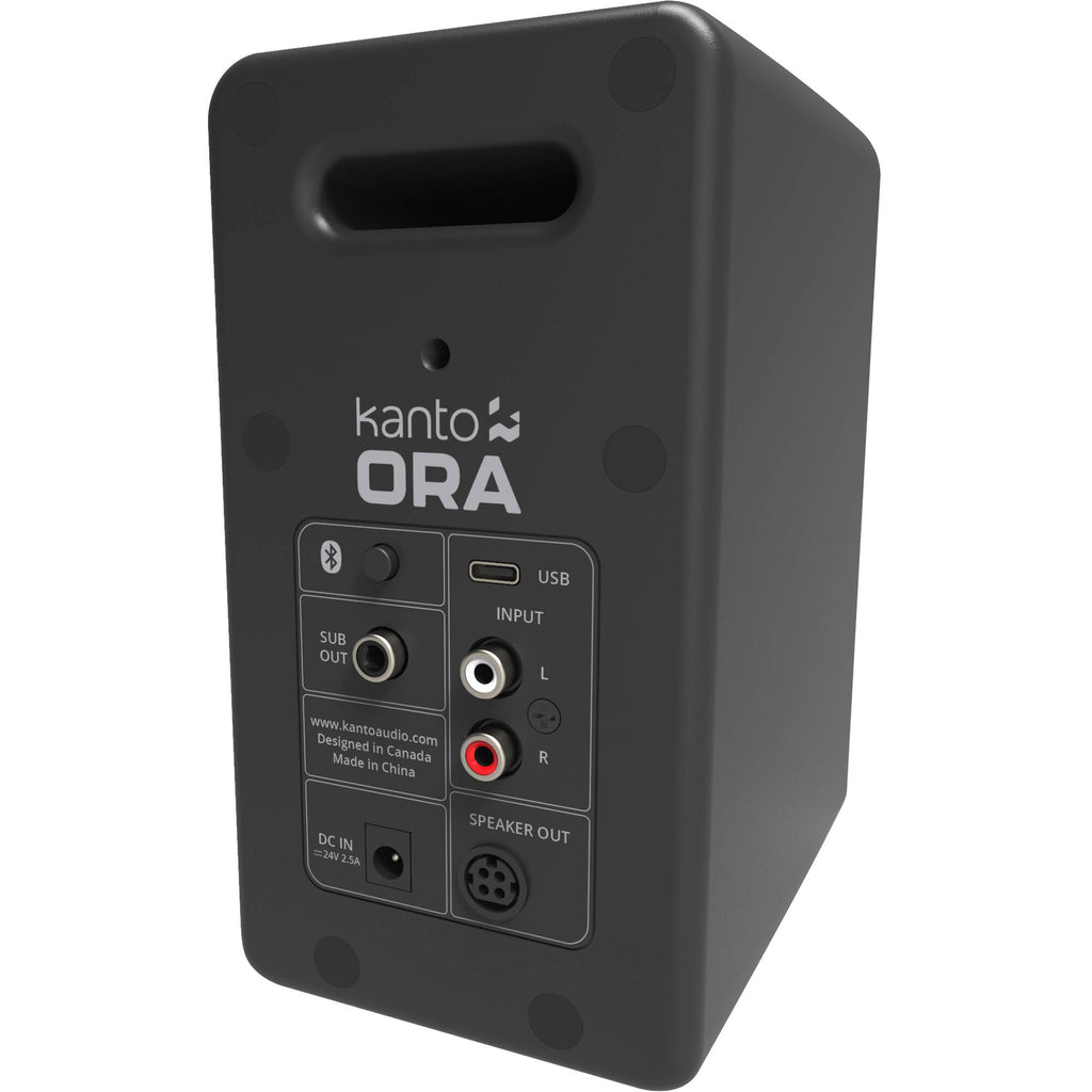 Kanto Audio Ora desktop speakers, in black