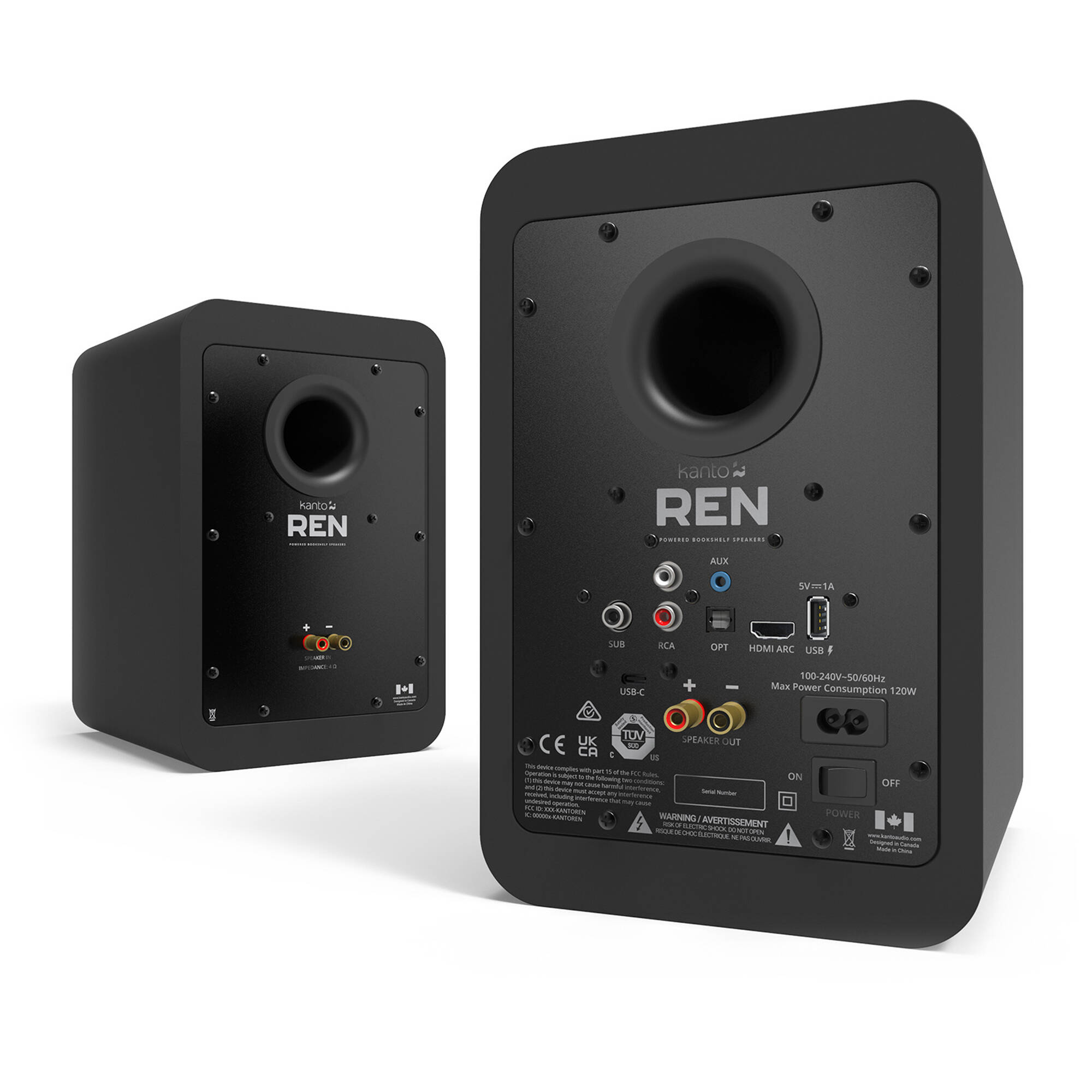 Kanto Audio Ren bookshelf speakers, view 4