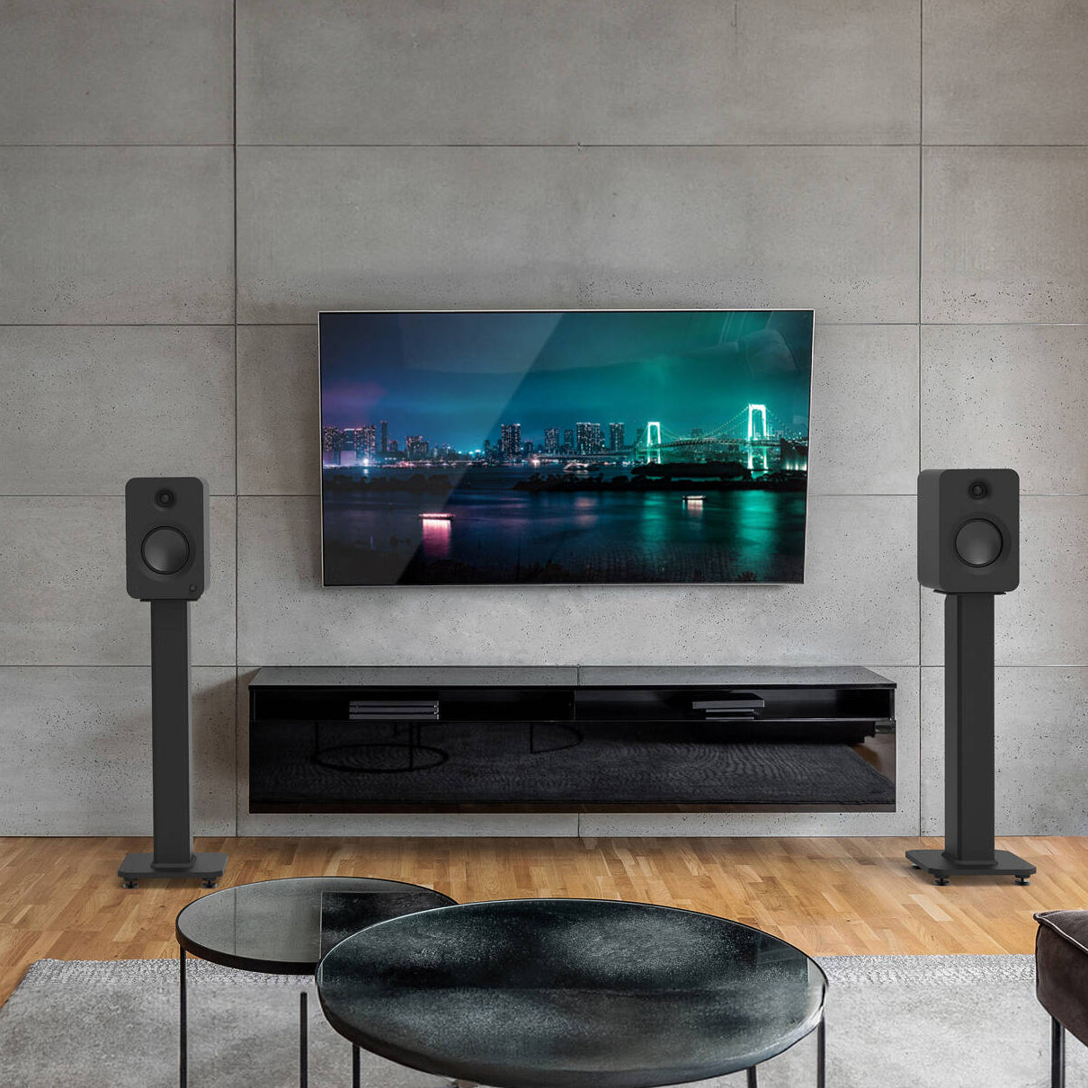 Kanto Audio Ren bookshelf speakers, view 2