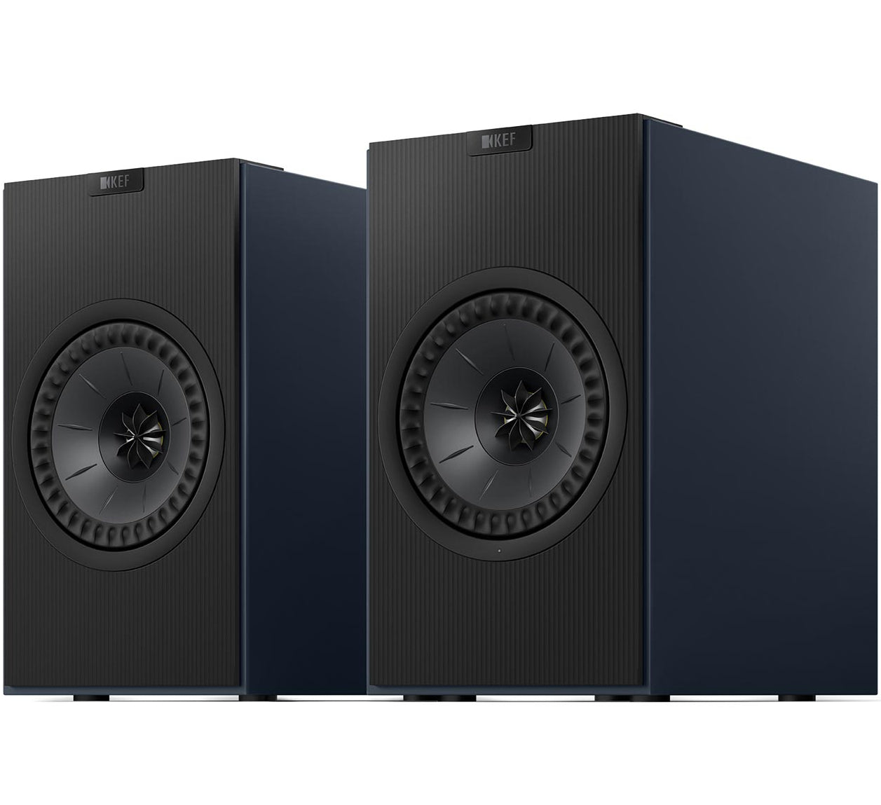 KEF Coda W active bookshelf speakers, detail view.