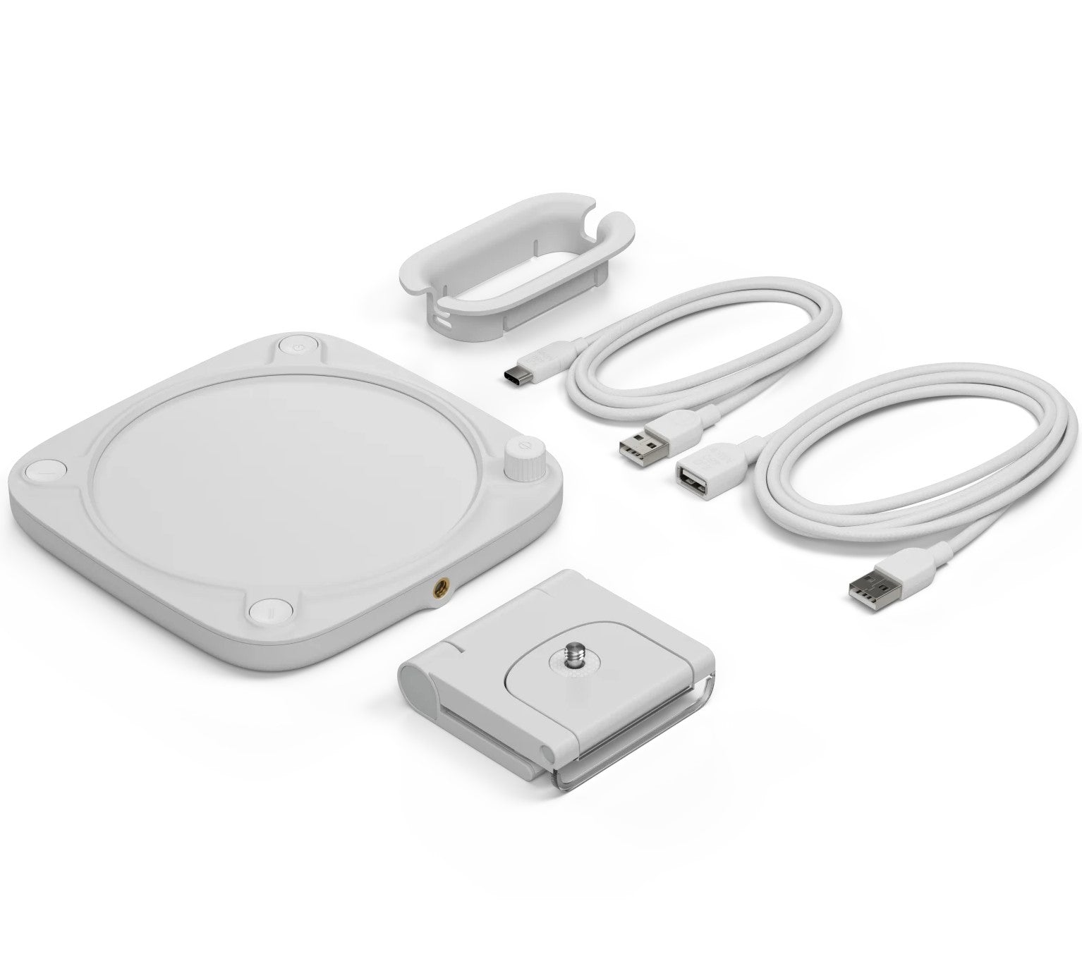 Elgato Key Light Neo bi-color LED light in box, showing the sleek design and adjustable stand for professional lighting.