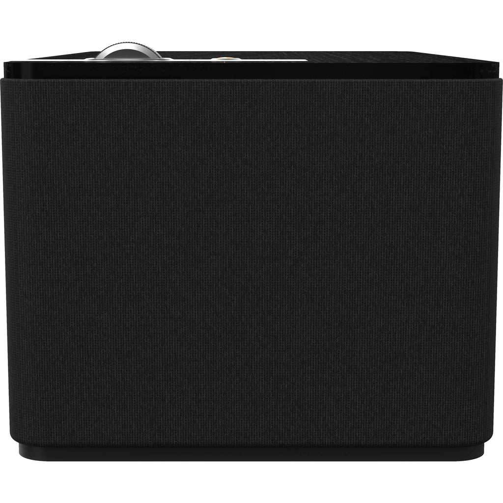 Klipsch The Three Plus wireless speaker, side angle in black