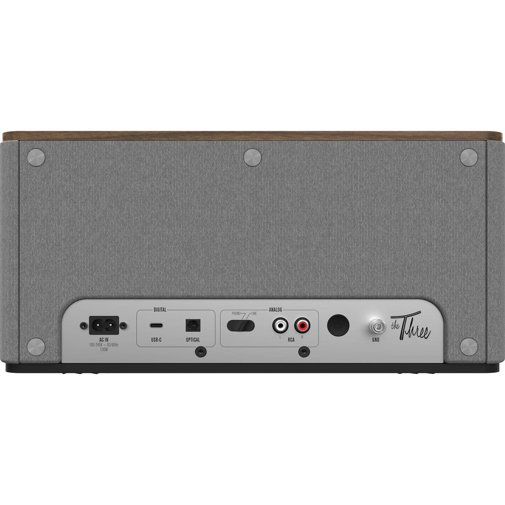 Klipsch The Three Plus wireless speaker, controls detail, black