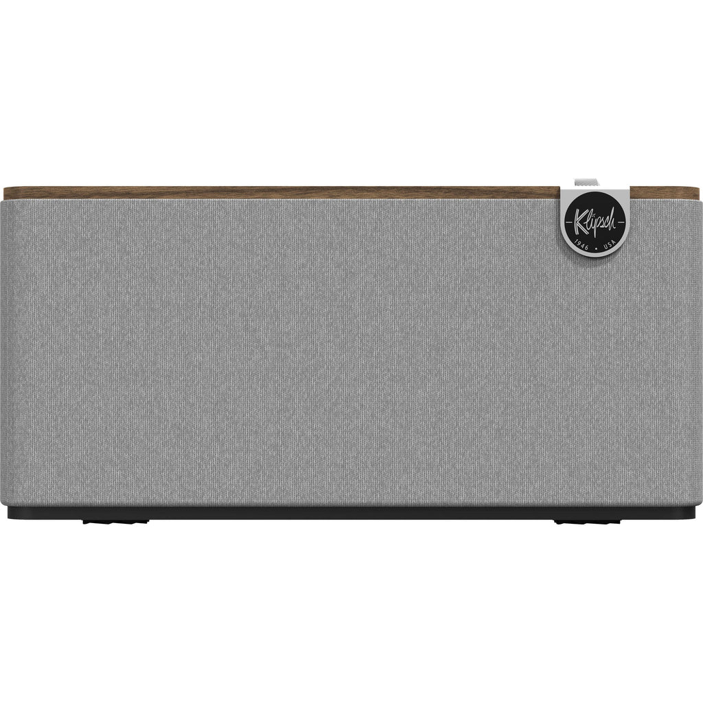 Klipsch The Three Plus wireless speaker, grille detail, black