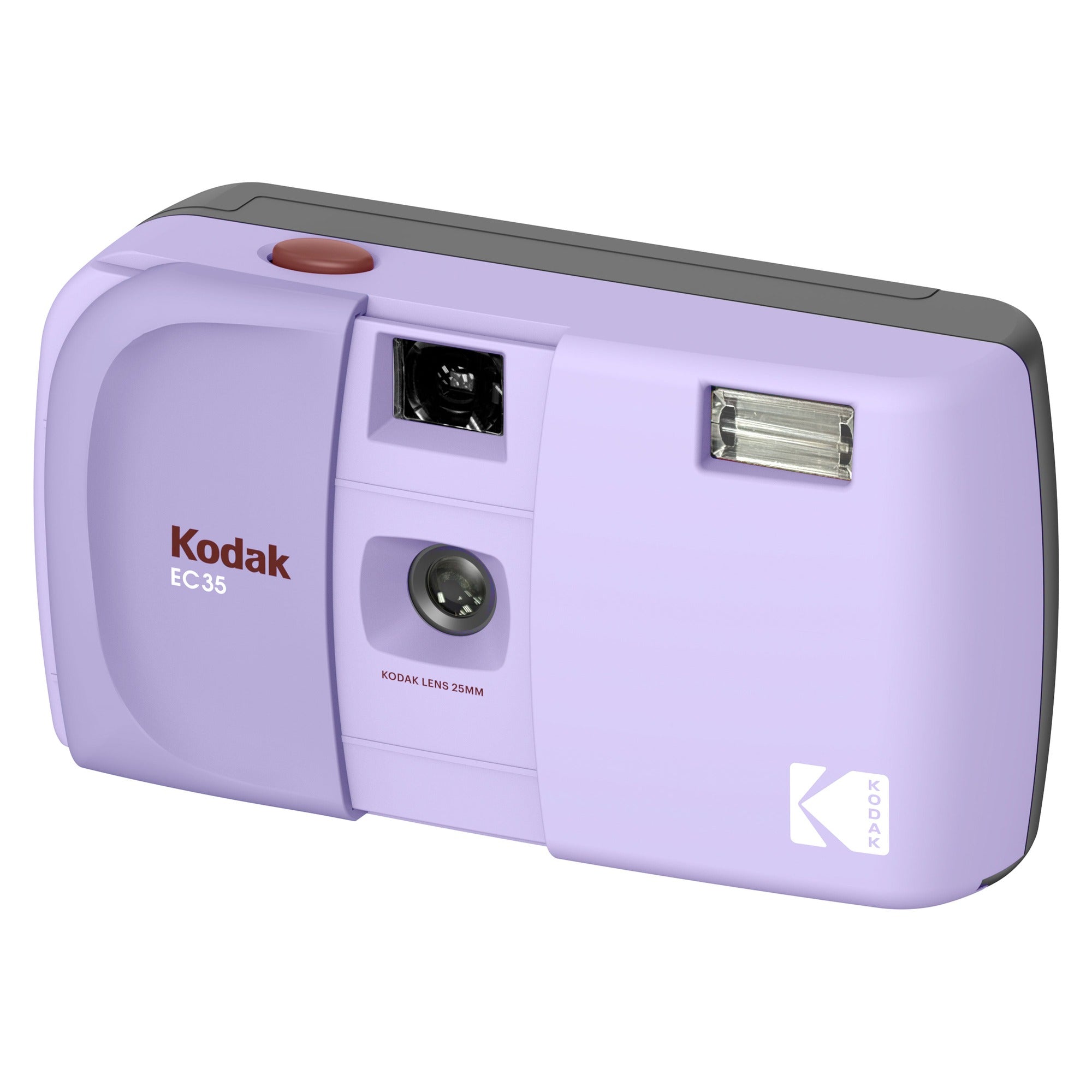 Kodak EC35 film camera in Lavender (purple), three-quarter front view