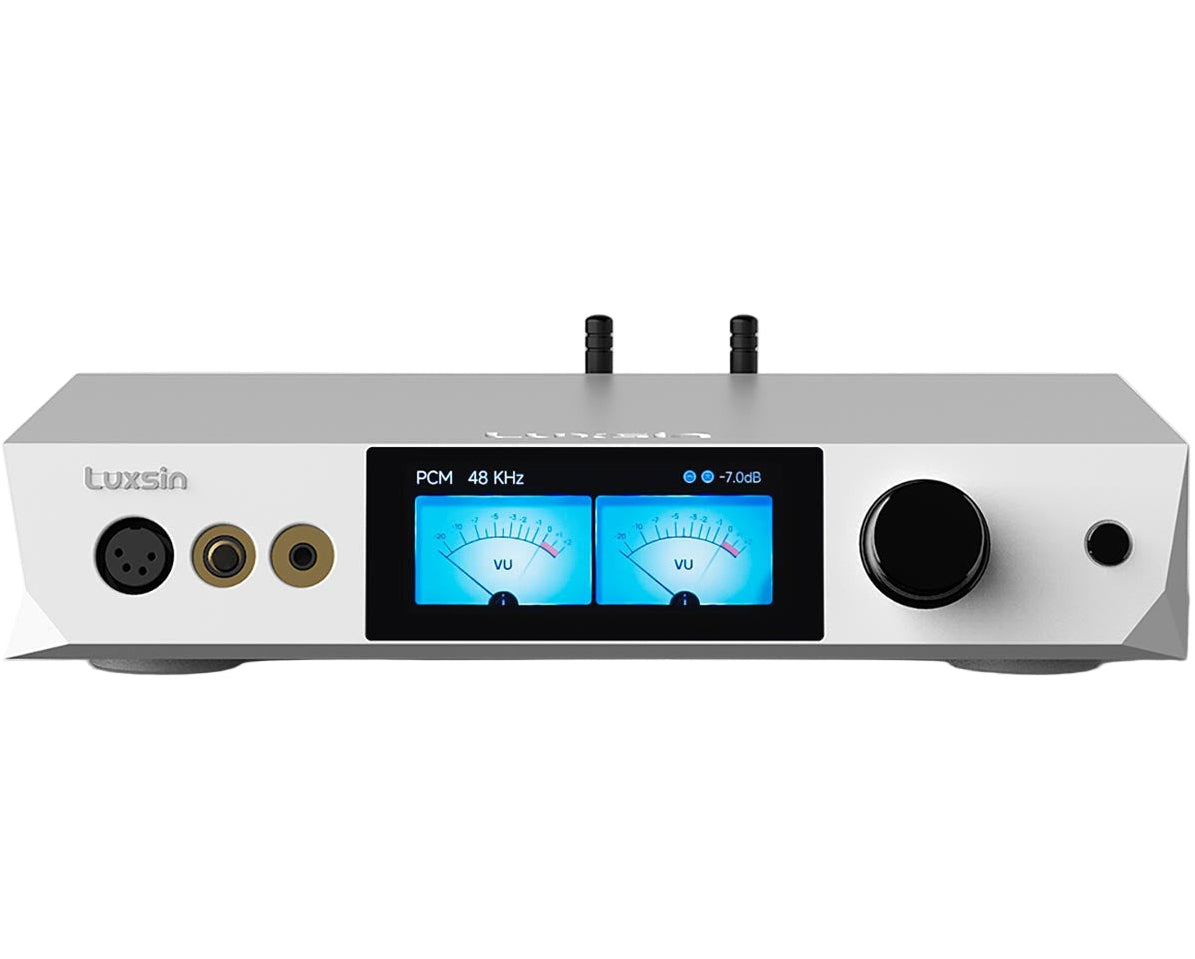 Luxsin X9 headphone amplifiers and dacs, close up