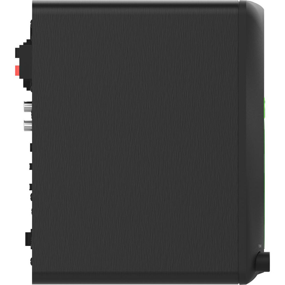 Mackie CR3.5 desktop speakers, side view in black