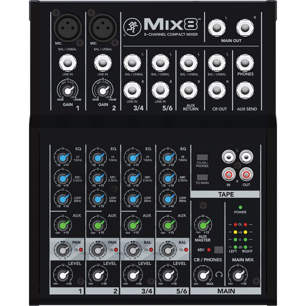 Mackie Mix8 analog mixer