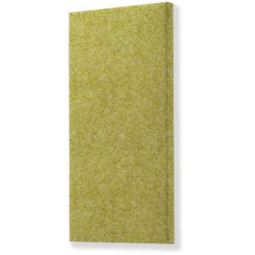 Megasonus POLY50 acoustic panel in natural wood finish, showing textured surface and modern design for sound absorption.