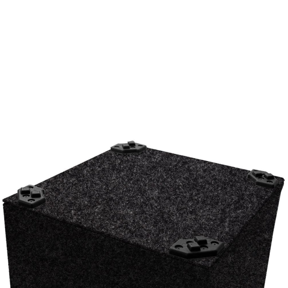 Megasonus Q Basstrap acoustic panel designed for low-frequency sound absorption, shown in a modern studio setting.