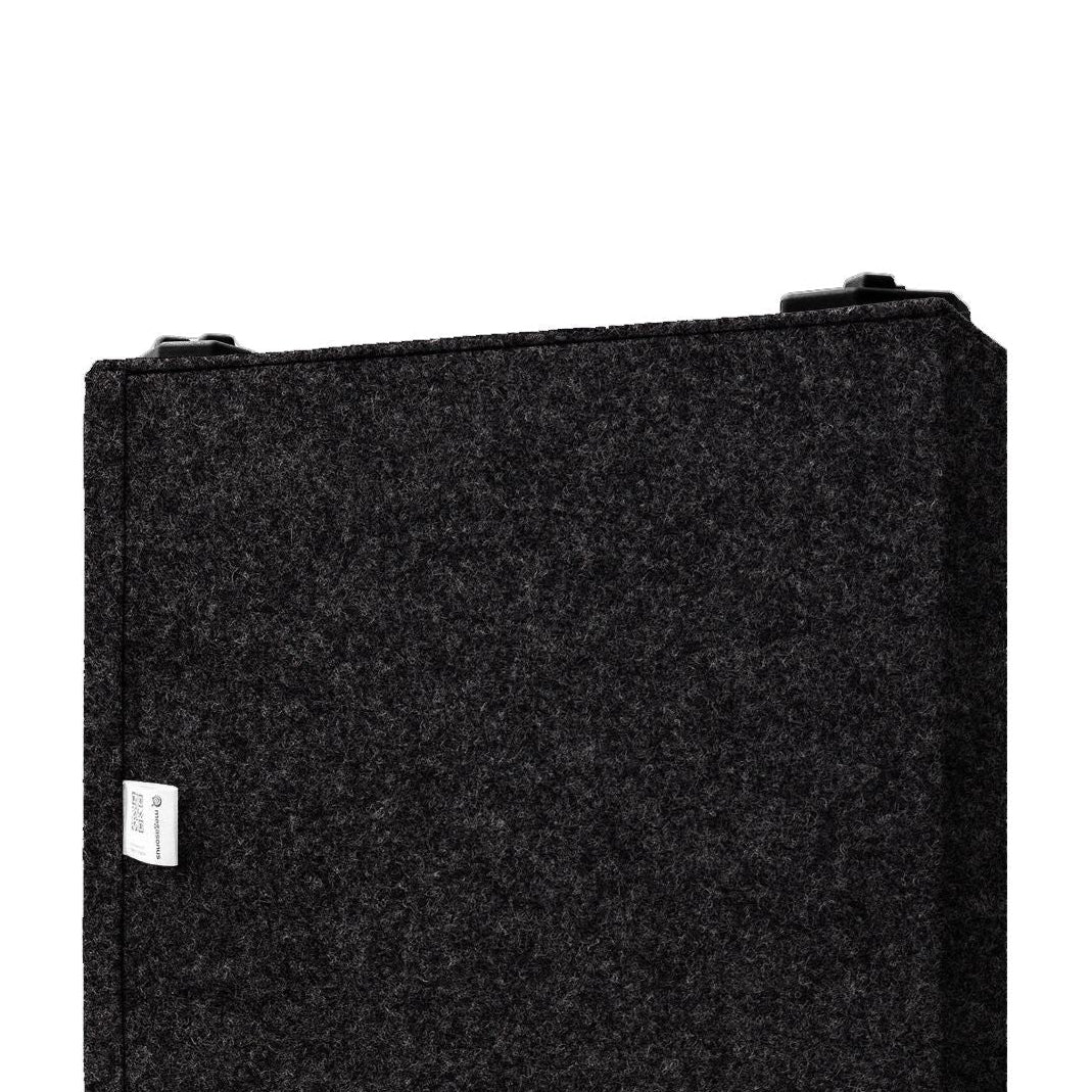 Megasonus Q Basstrap acoustic panel for low-frequency sound absorption, shown in a modern interior setting.