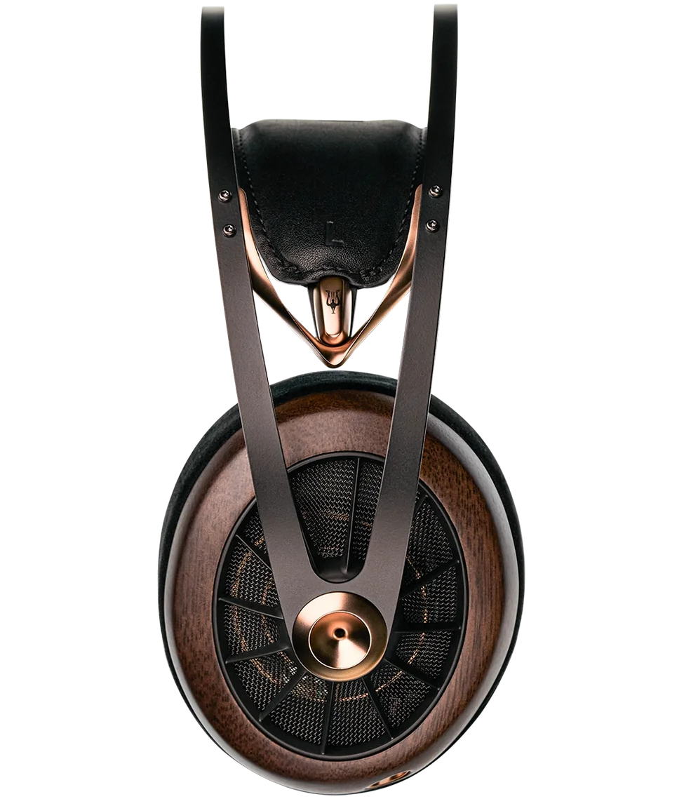 Meze Audio 109 Pro wired headphones, black, close-up detail.
