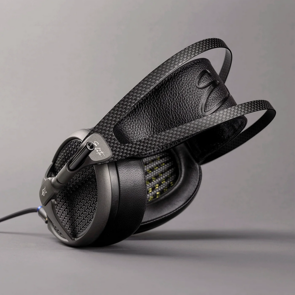 Meze Audio Elite Tungsten wired headphones with sleek design and high-quality ear cups, featuring a modern look and premium finish.