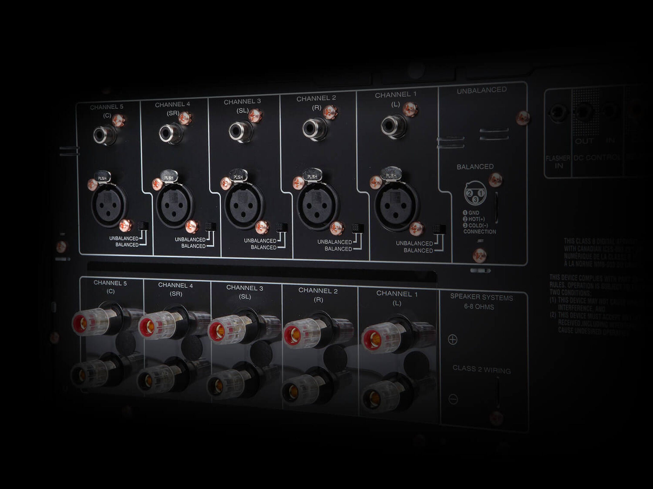 Marantz MM7055 stereo amplifier with multiple input options and sleek black design, showcasing its front panel controls.