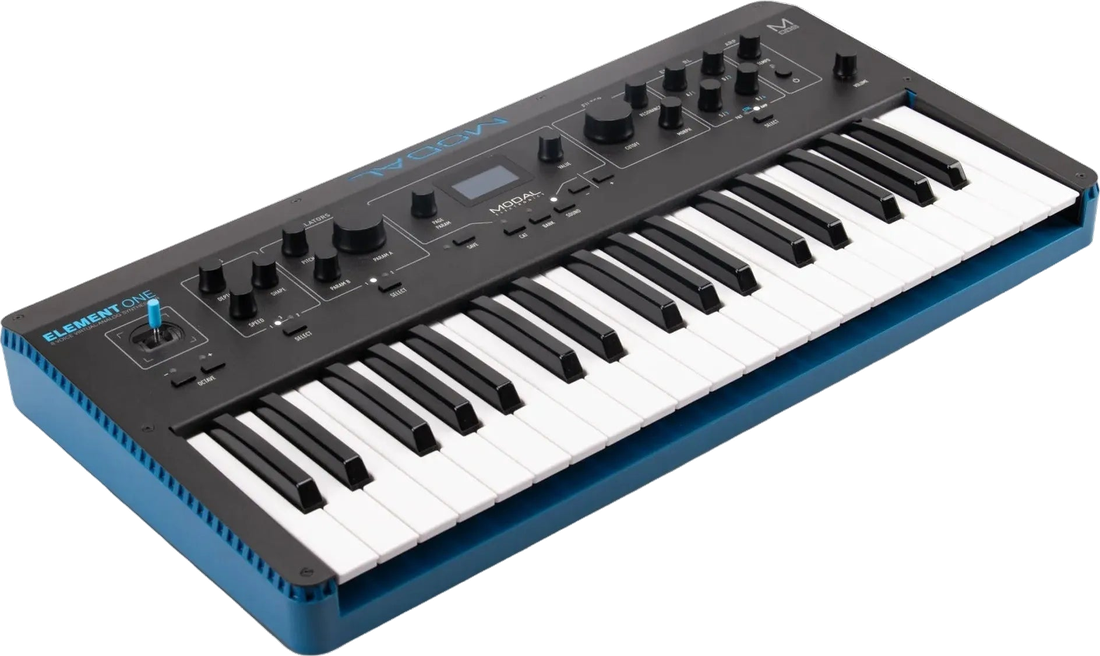 Eight voices, seventeen knobs.