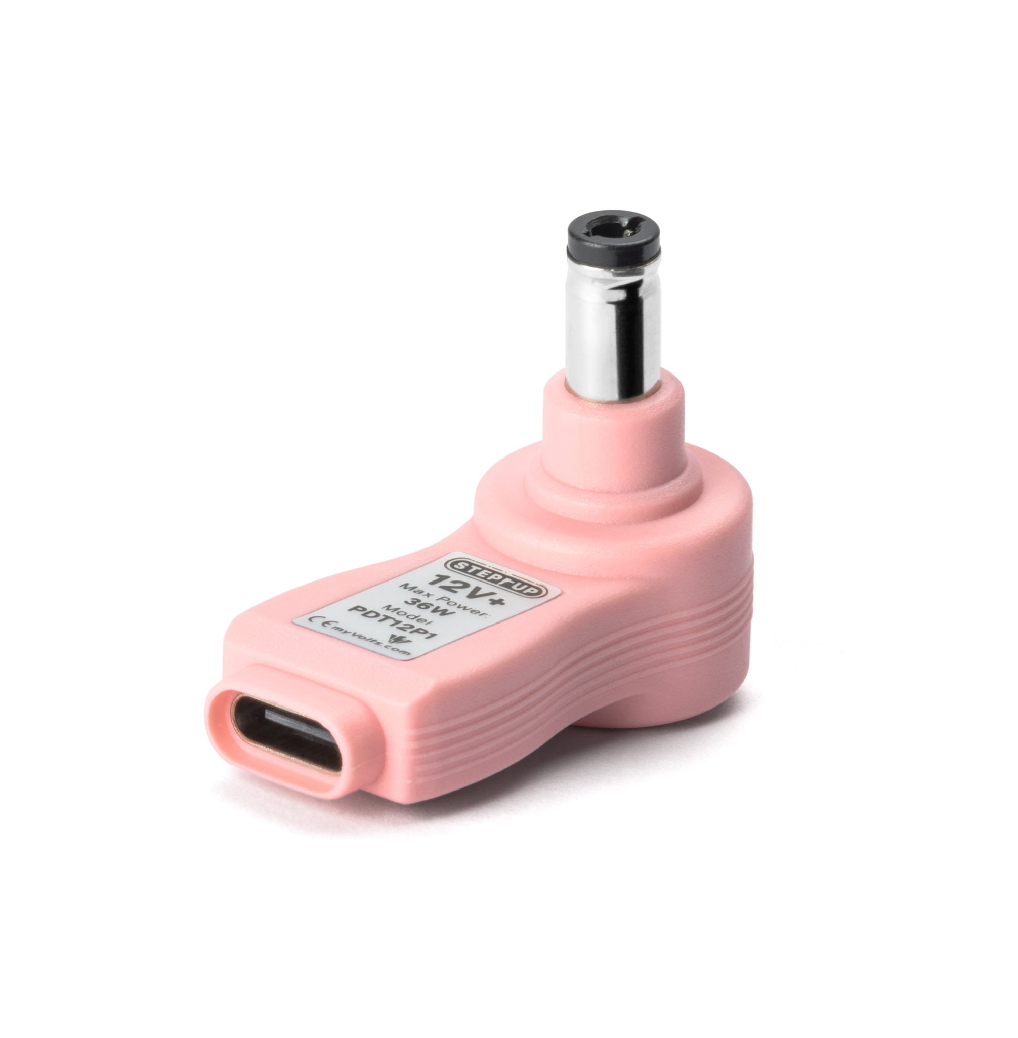 myVolts USB-C PD Step Up Tip (12V c+ve 2.1mm/2.5mm usb-c pd step-up, lifestyle shot