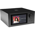 NAD C 700 V2 music streamer with sleek black design, front display, and control buttons for high-quality audio streaming.