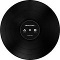 Native Instruments Traktor Control Vinyl timecode vinyls, hero shot in black