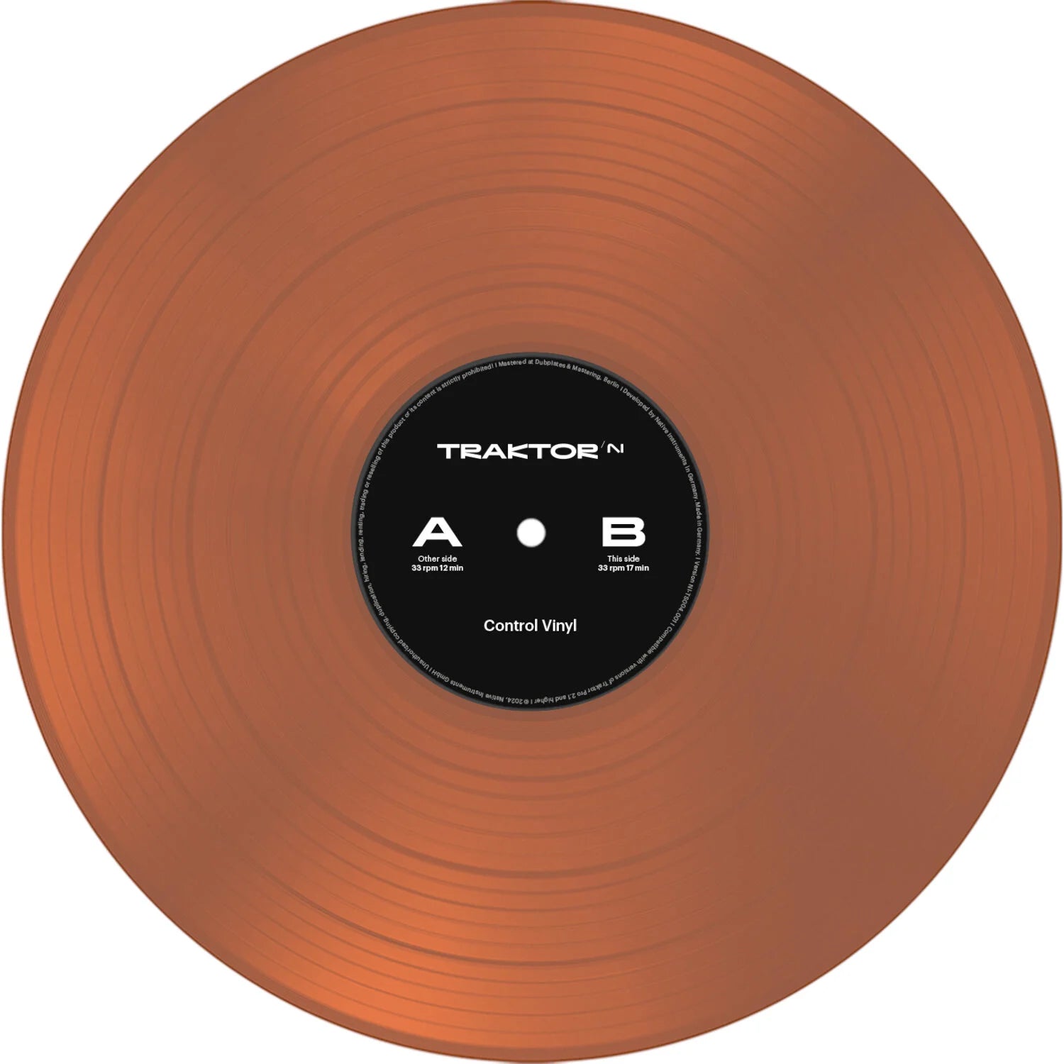 Native Instruments Traktor Control Vinyl timecode vinyls, orange alternate view 6