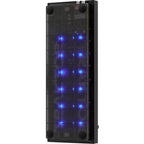 Native Instruments Traktor Z1 MK2 DJ controller, side view with blue lit interior.