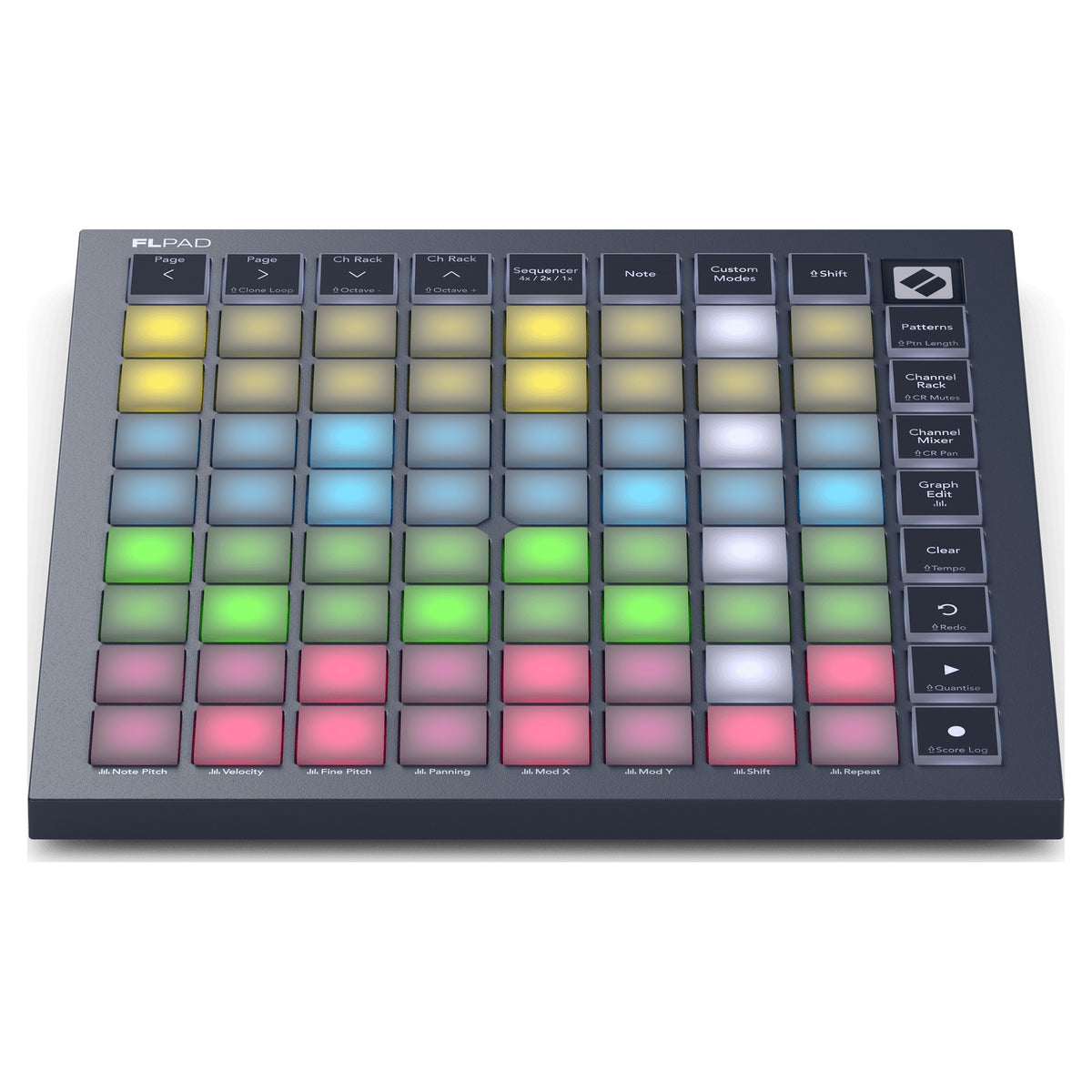 Novation FLpad Mini, front elevated view