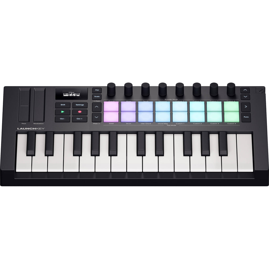Novation Launchkey Mini 25 MK4 MIDI keyboard, in black