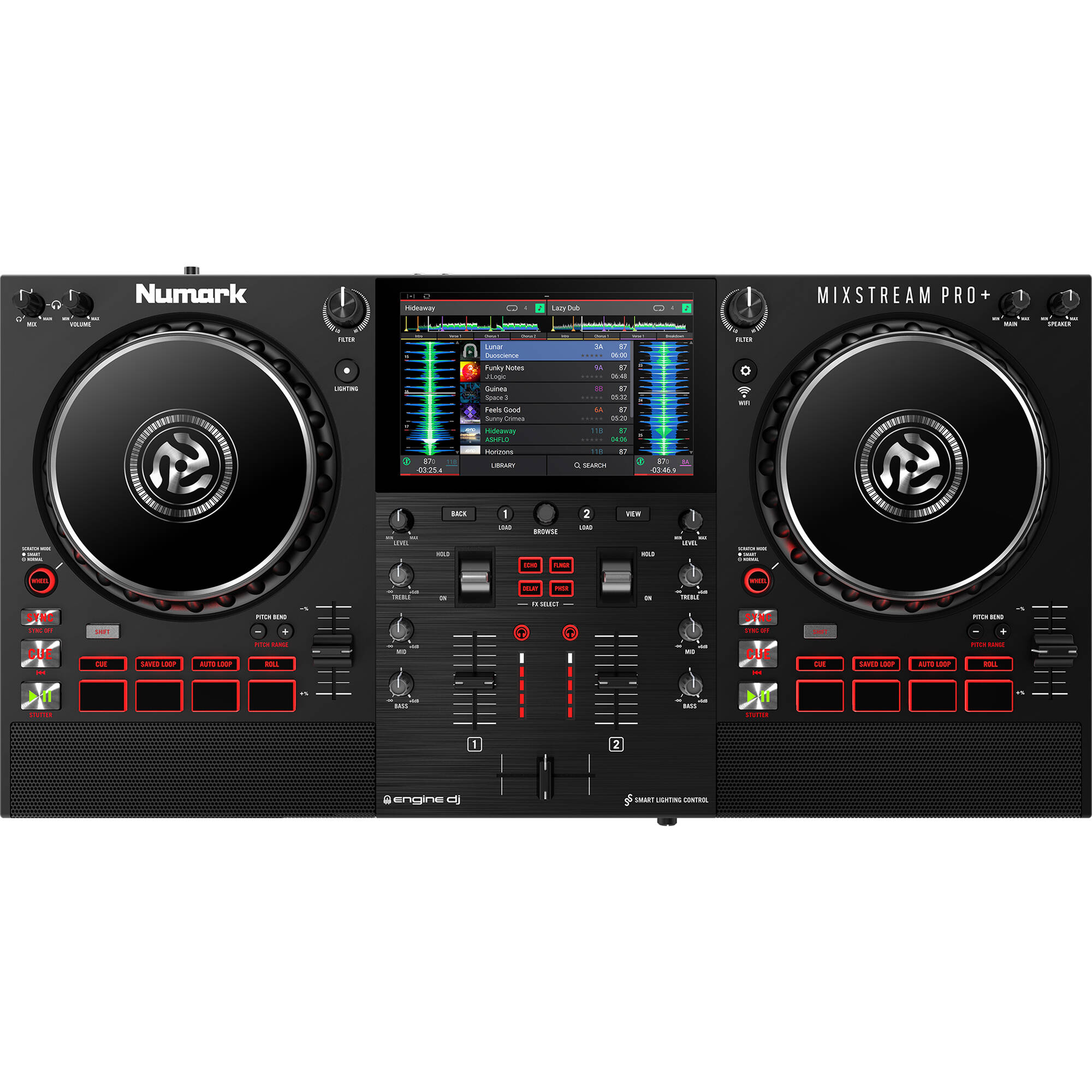 Numark Mixstream Pro+ standalone DJ controller.
