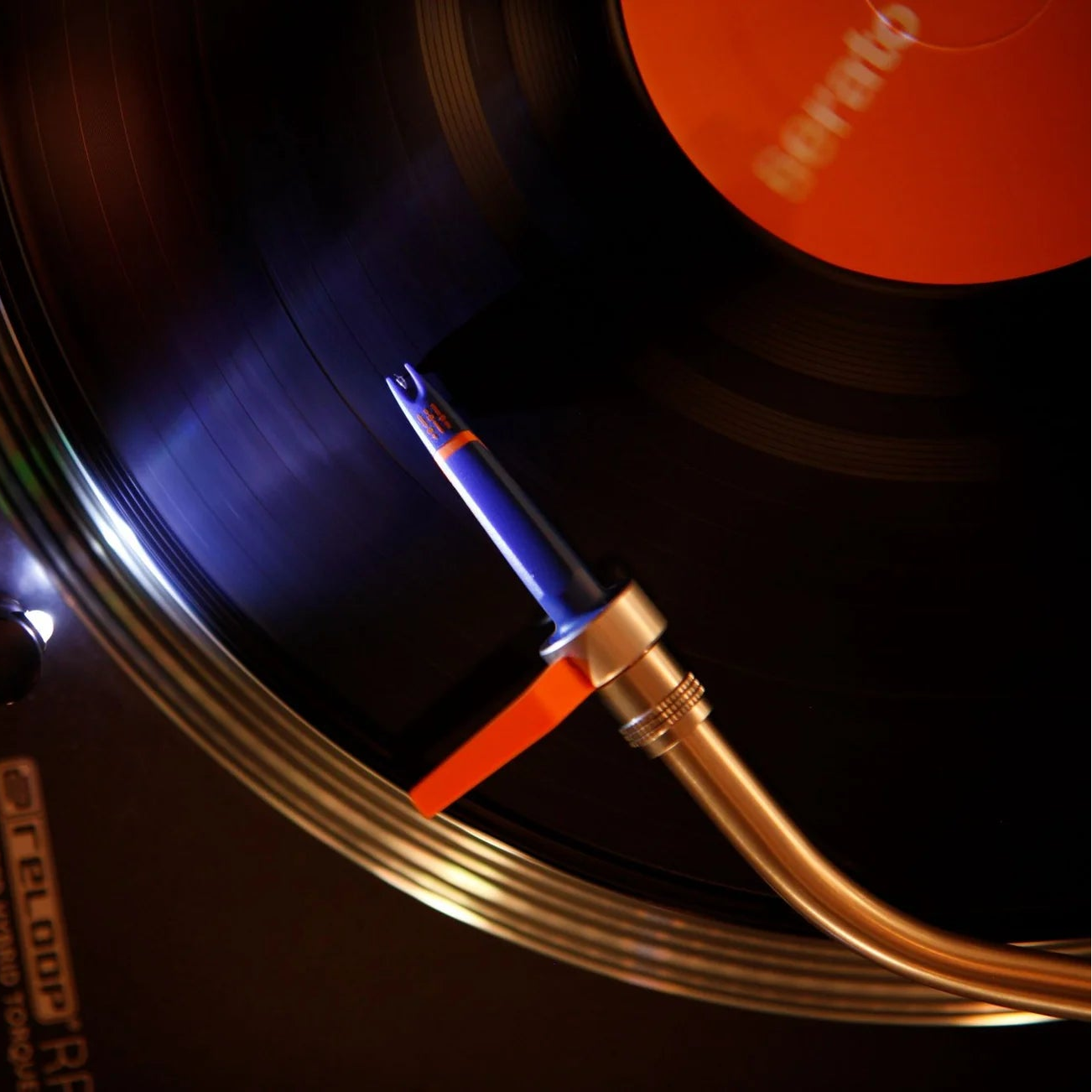 Ortofon Concorde DJ MK2 turntable DJ cartridge, in use