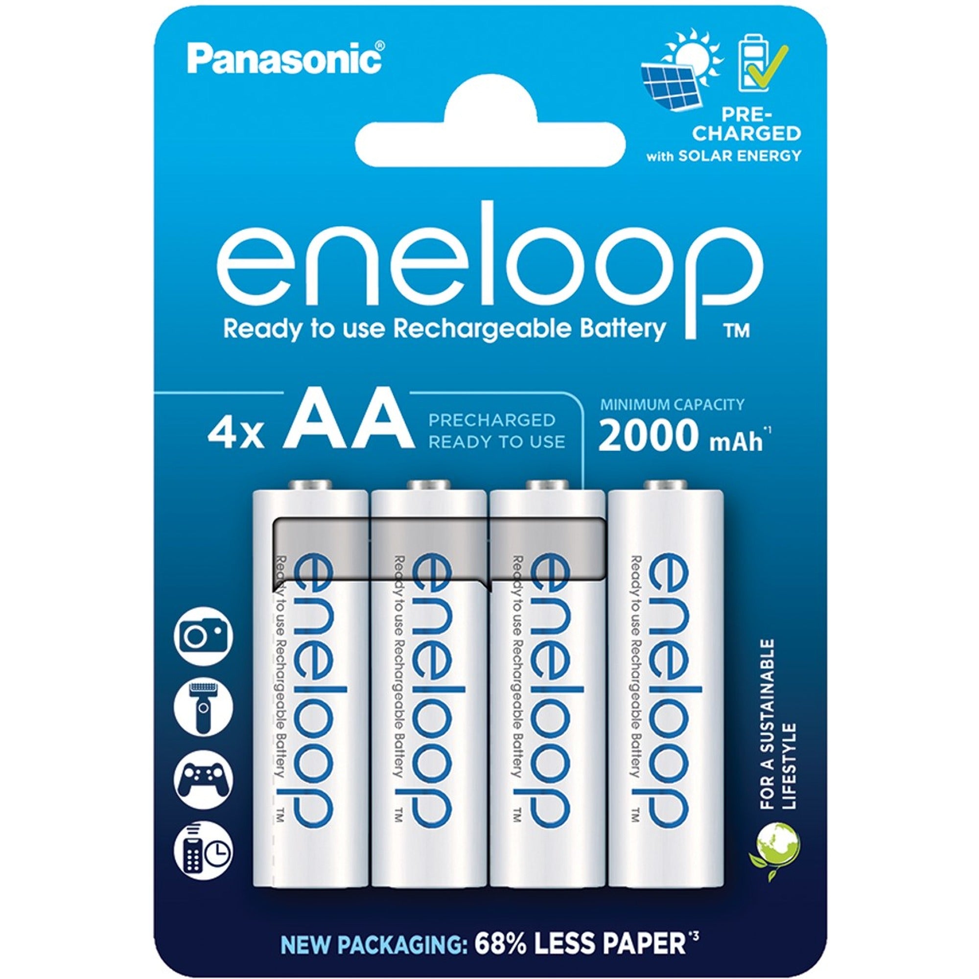 Panasonic Eneloop AA 2000mAh (4-pack) rechargeable batteries
