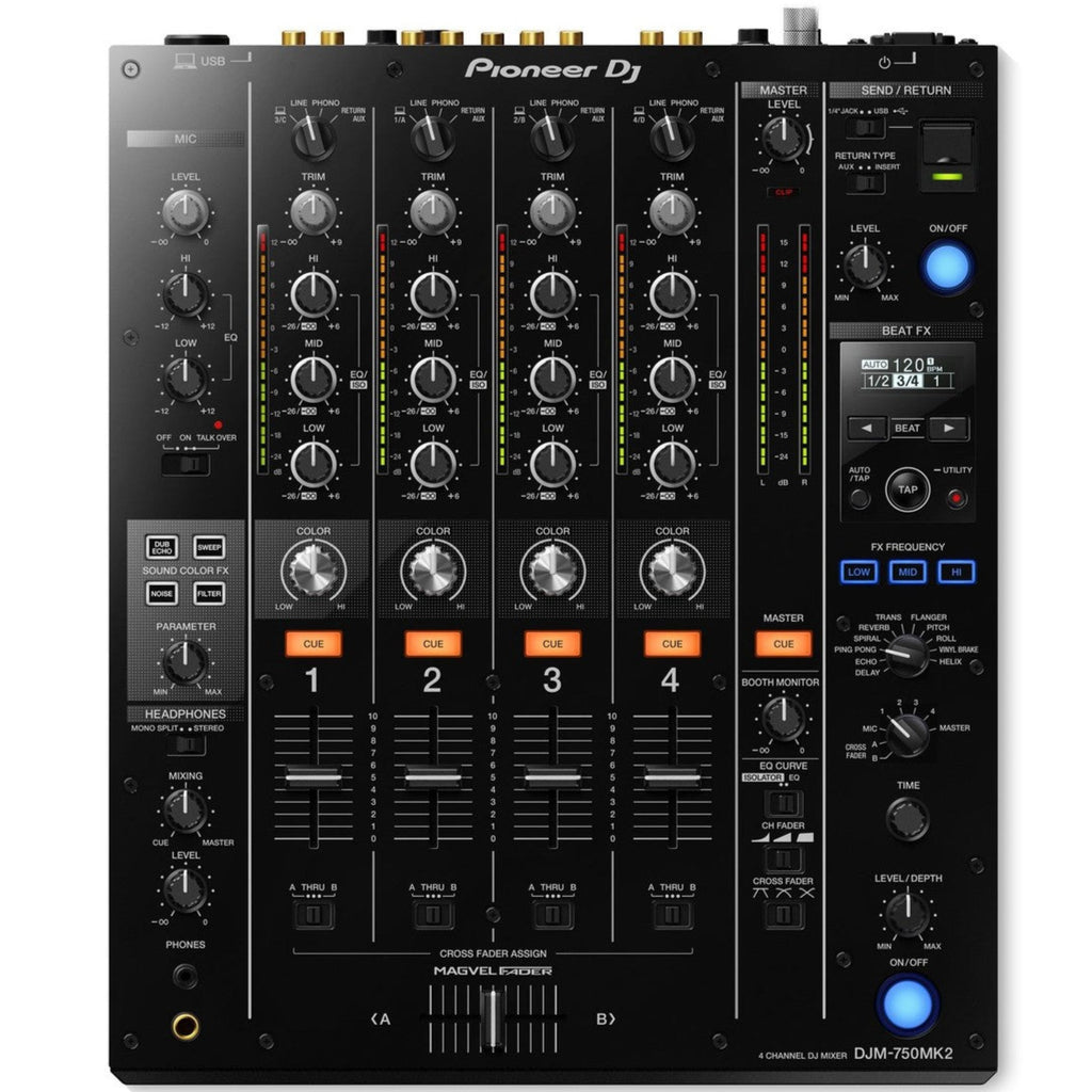 Pioneer DJ M-750MK2 dj mixers, lifestyle