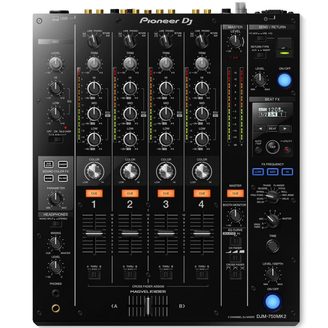 Pioneer DJ M-750MK2 dj mixers, lifestyle