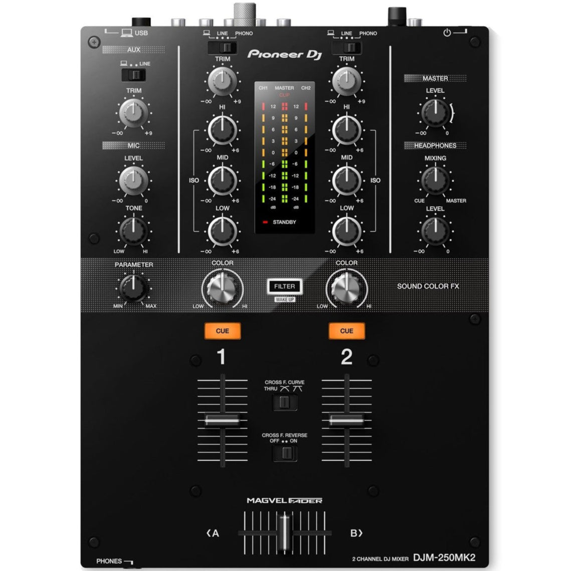 Pioneer DJ DJM-250MK2 2-channel DJ mixer (view 2)