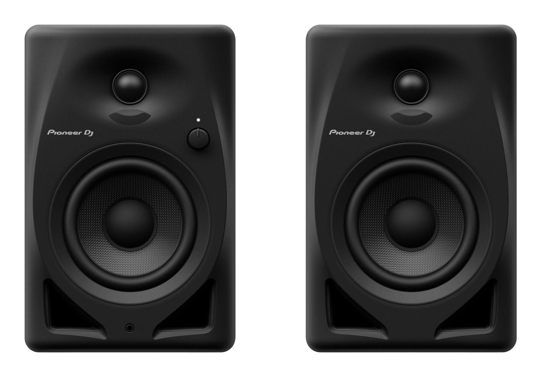 Pioneer DJ DM-40D desktop monitors, front view in black