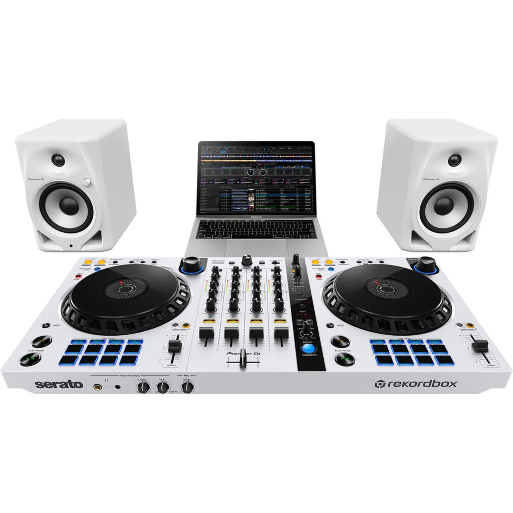 Pioneer DJ DM-50D desktop speakers, controls detail, black