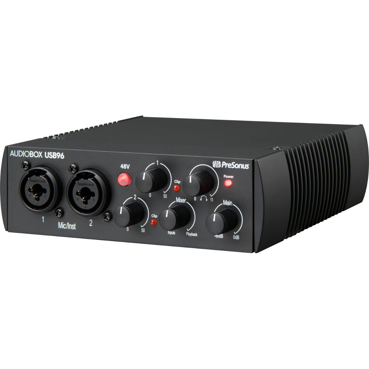 PreSonus AudioBox USB 96 audio interface, view 3