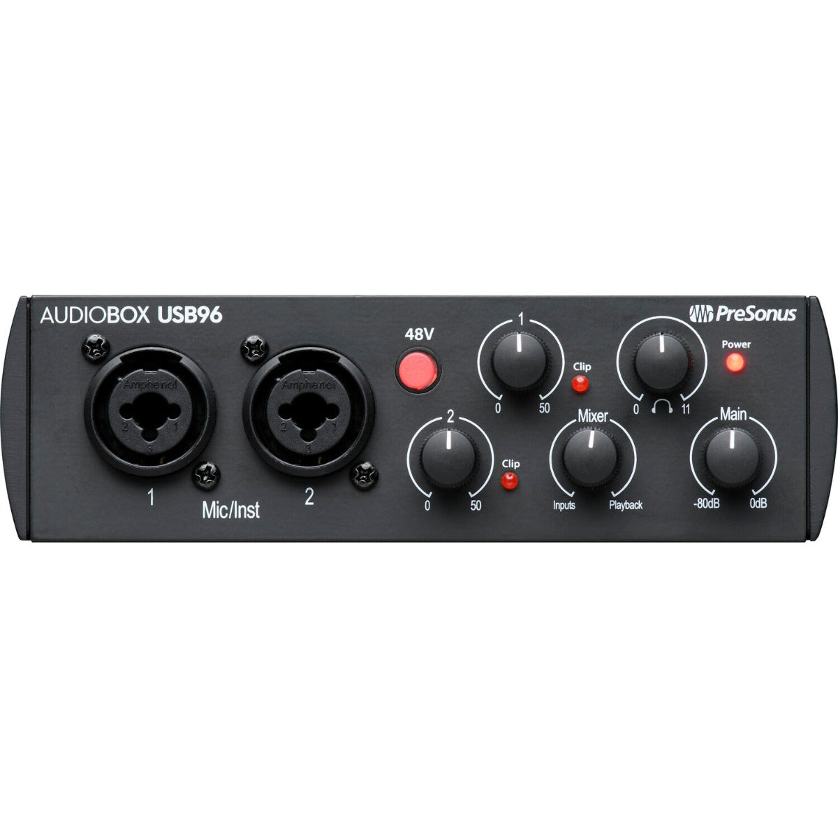 PreSonus AudioBox USB 96 audio interface, view 4