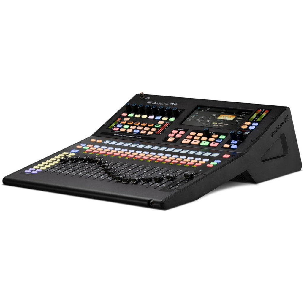 PreSonus StudioLive Series III SE 16 digital mixer with faders, knobs, and control surface for professional audio mixing.