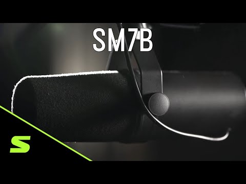 Shure SM7B + MVX2U XLR-to-USB Adapter Bundle